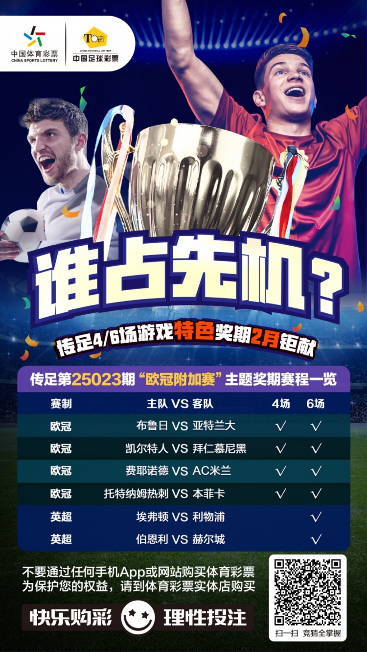  誰占先機？！傳足特色獎期第25023期聚焦歐冠附加賽