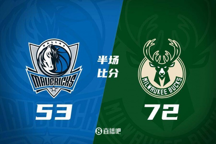  利拉德26分&三分6中5 字母哥20+8 雄鹿半場領(lǐng)先殘陣獨行俠19分！