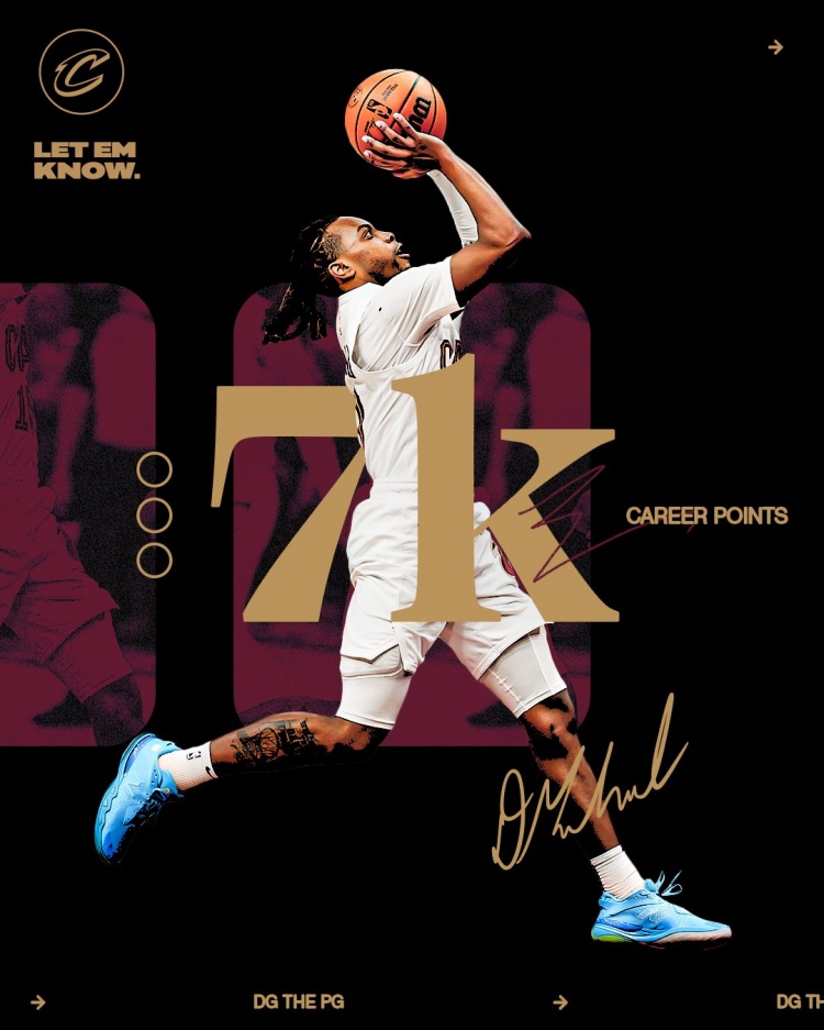  未來可期！加蘭騎士生涯得分達(dá)到7000分 隊史第11位！