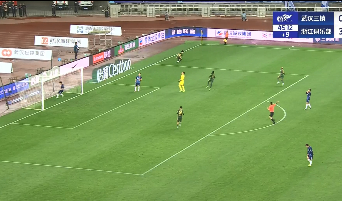  18歲王鈺棟中超處子球！三鎮(zhèn)后防白給，浙江半場4-0領(lǐng)先