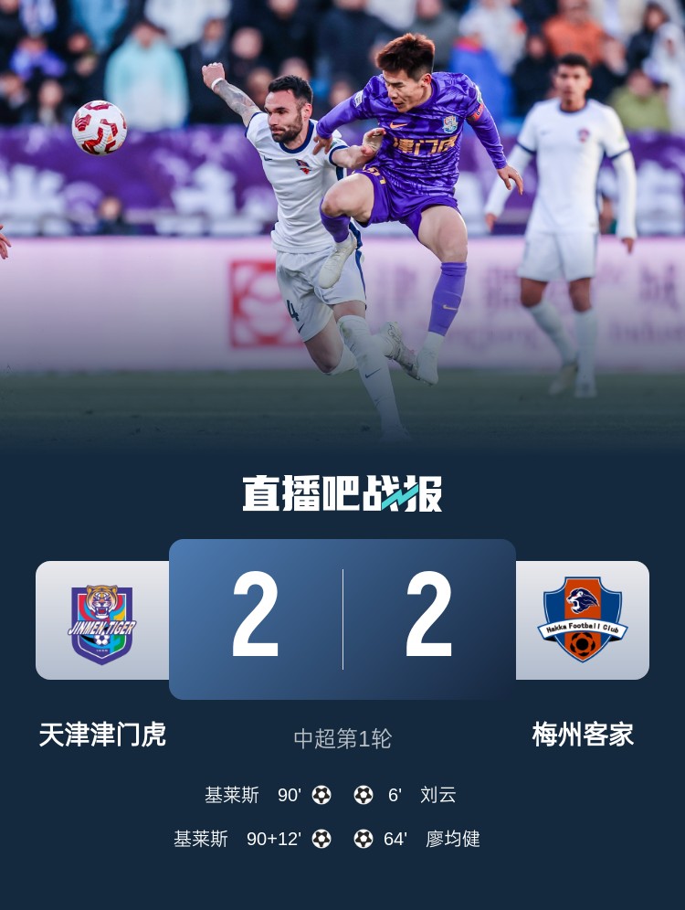  和風(fēng)勁吹！今日下午中超4場比賽全部以平局收?qǐng)? class=